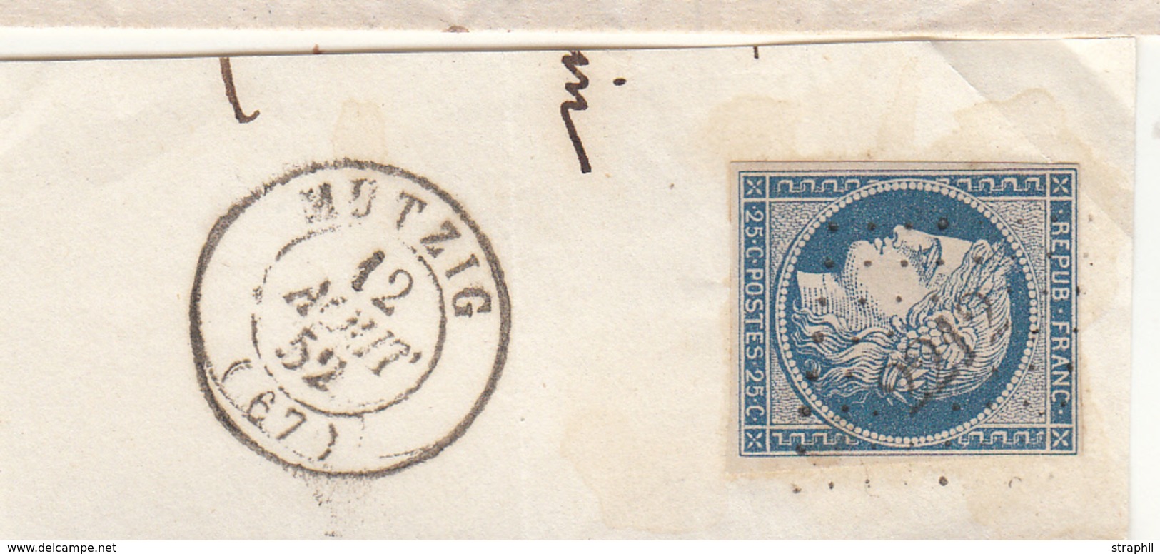 F N°4b - Bleu Foncé - Obl PC 2212 - T15 MUTZIG - 12/08/52 - TB - Lettres & Documents