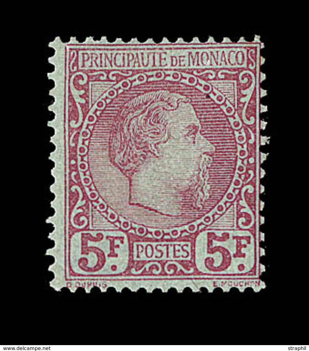 * N°10 - 5F Carmin S/vert - Signé - TB - ...-1885 Prephilately