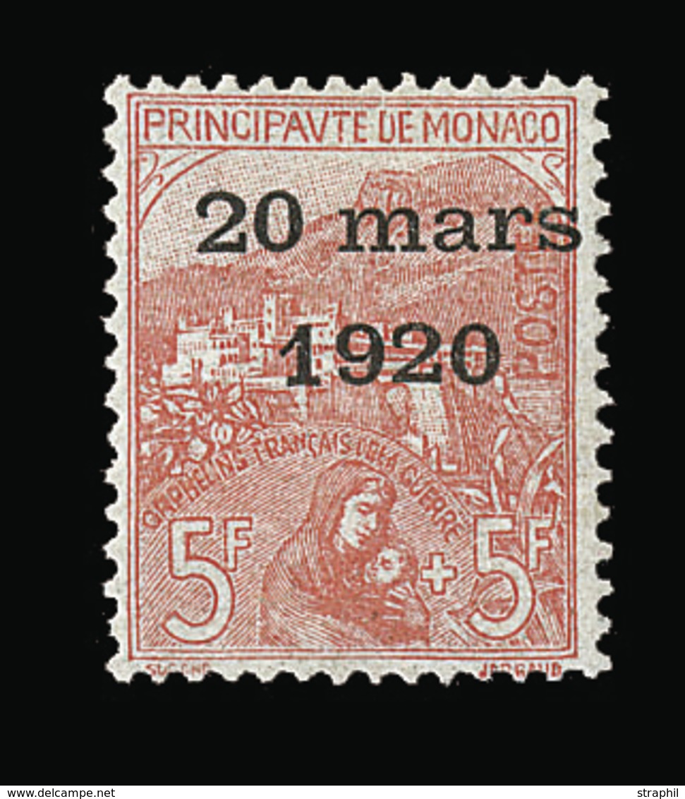 ** N°43 - 5F+5F Rose S/verdâtre - Signé Adam Et Marchand - TB - ...-1885 Vorphilatelie