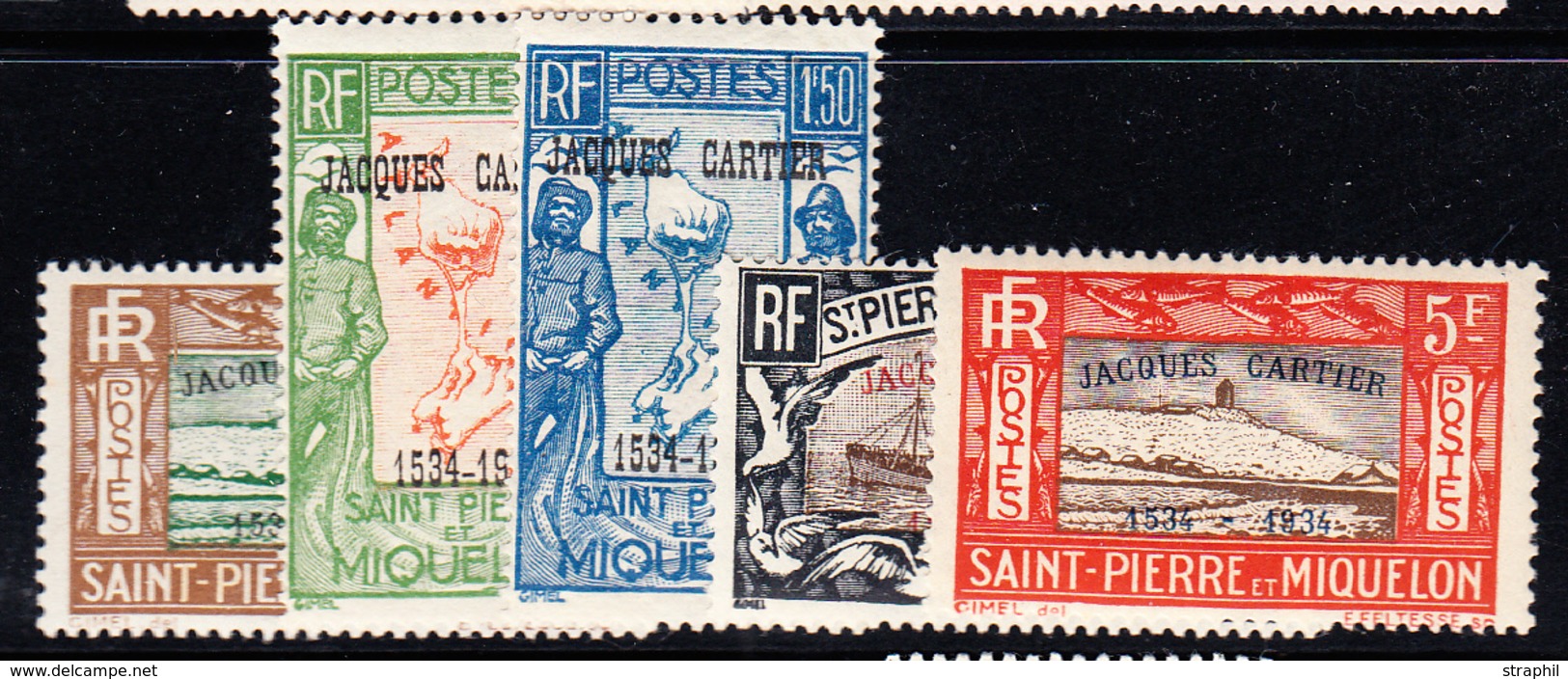 ** N°159A/E - N°159A* - 5 Valeurs - TB - Vide