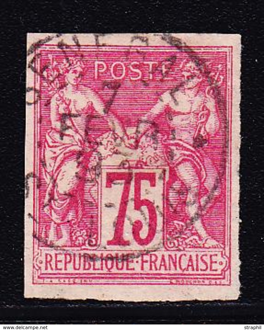 O N°28 - 75c Rose - Obl. SENEGAL - 7/FEVR/1907 - TB - Aigle Impérial