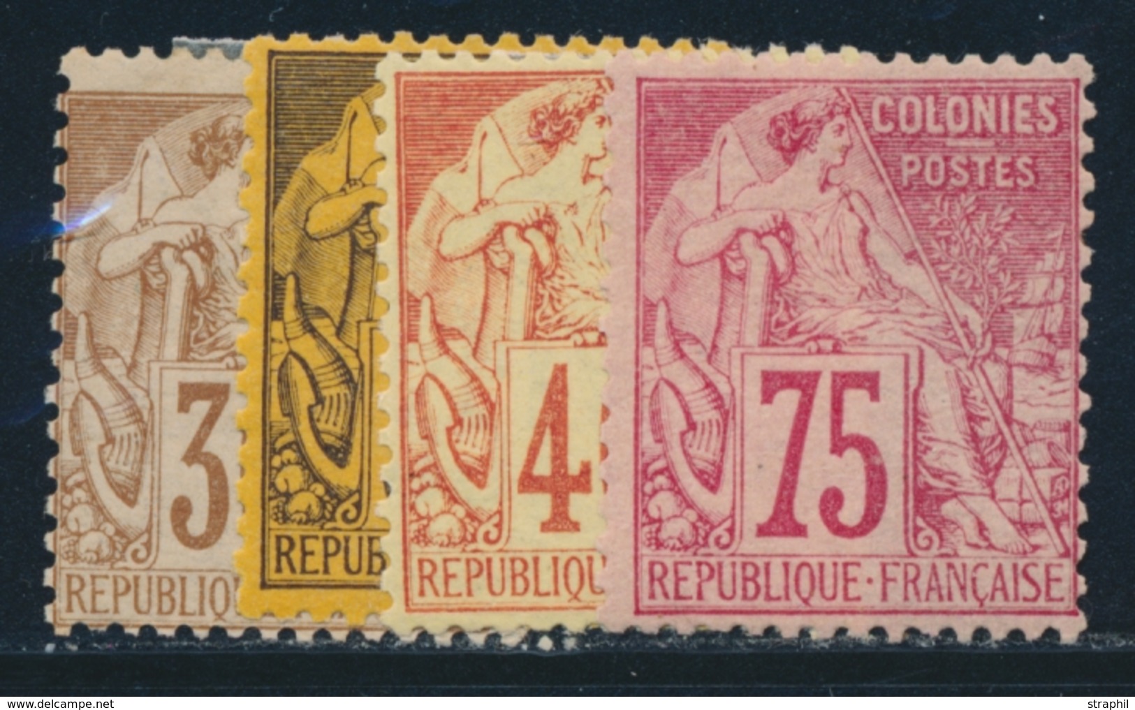 * N°55/58 - 4 Val - TB - Eagle And Crown