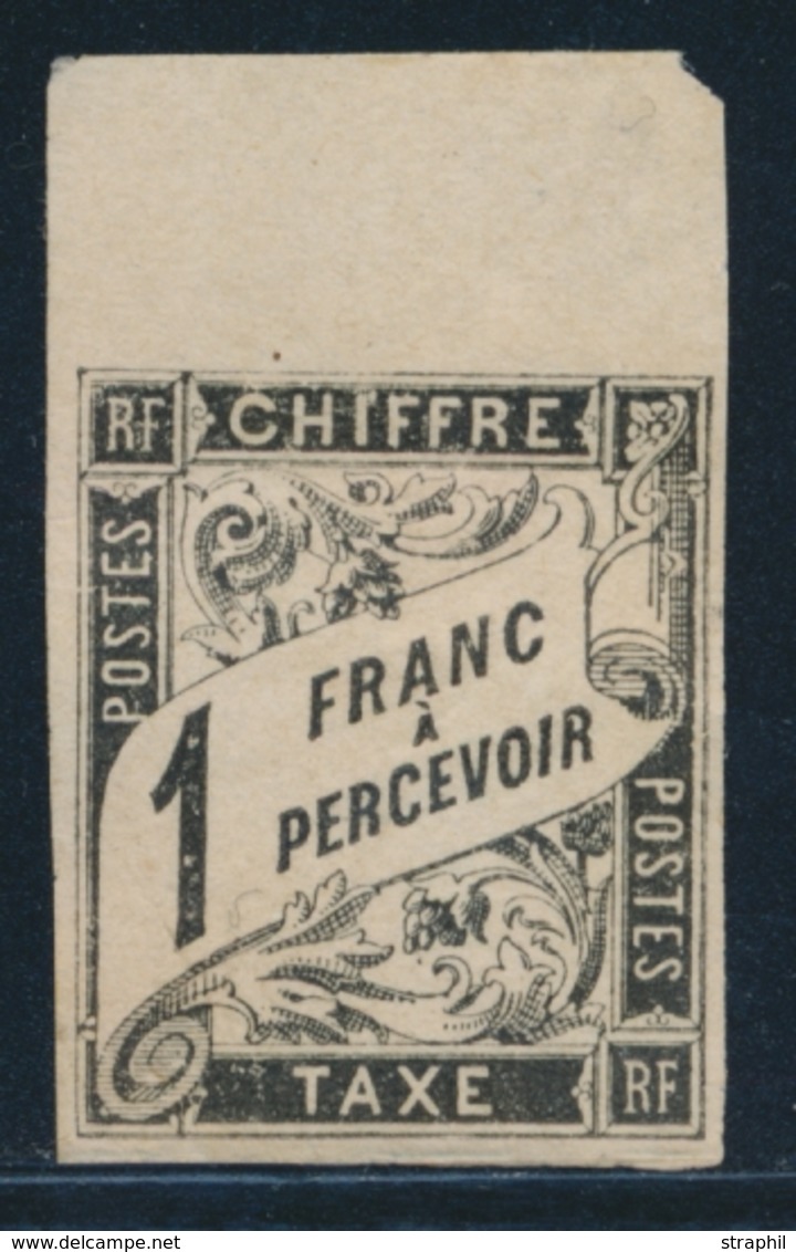 * N°12 - 1F Noir - BDF - TB - Postage Due