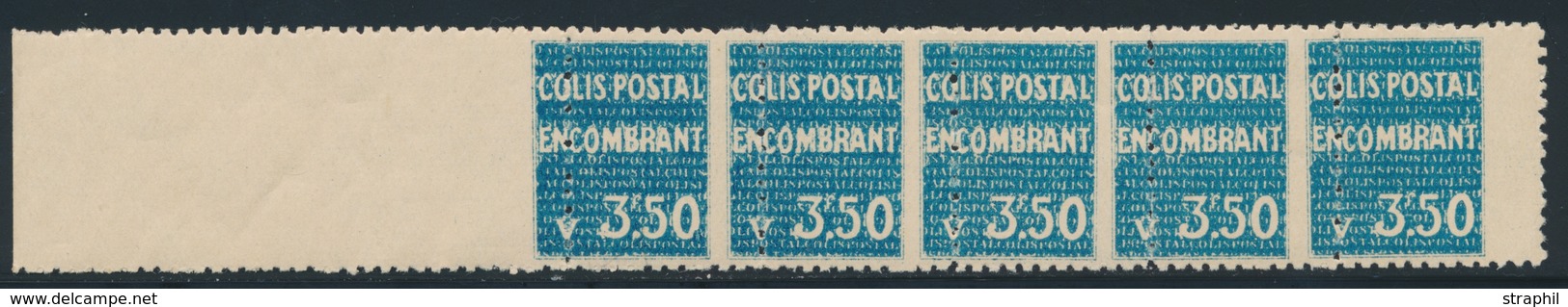 ** N°40a - Bde De 5 - BDF Complet + Piquage Décalé - TB - Postpaketten