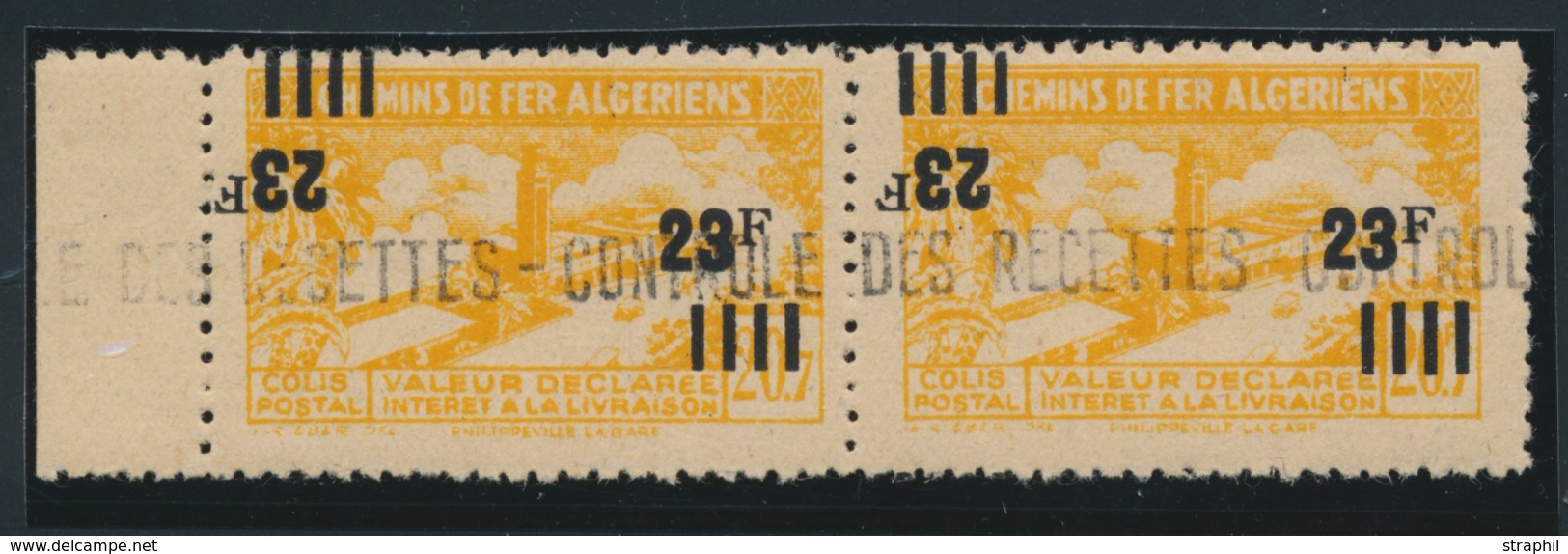 ** N°196a - Paire - BDF - TB - Colis Postaux