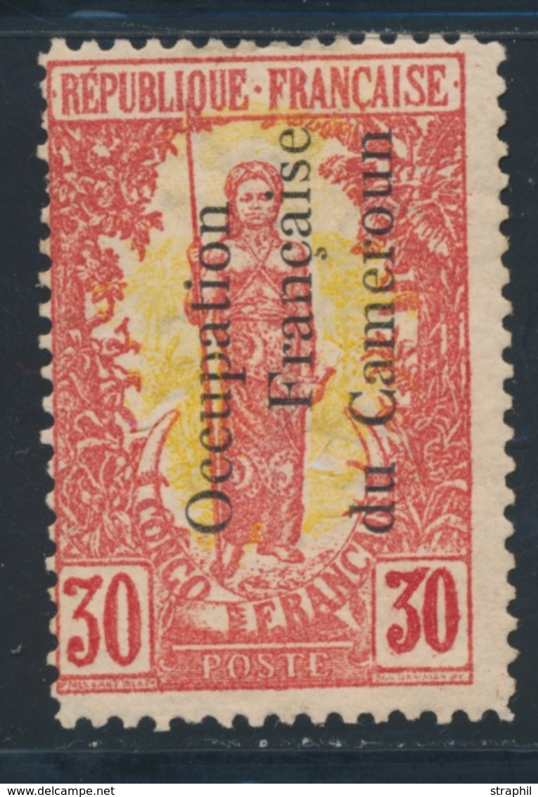 * N°59 - 30c Brique Et Jaune - Gomme Coloniale - Signé Calves - TB - Autres & Non Classés