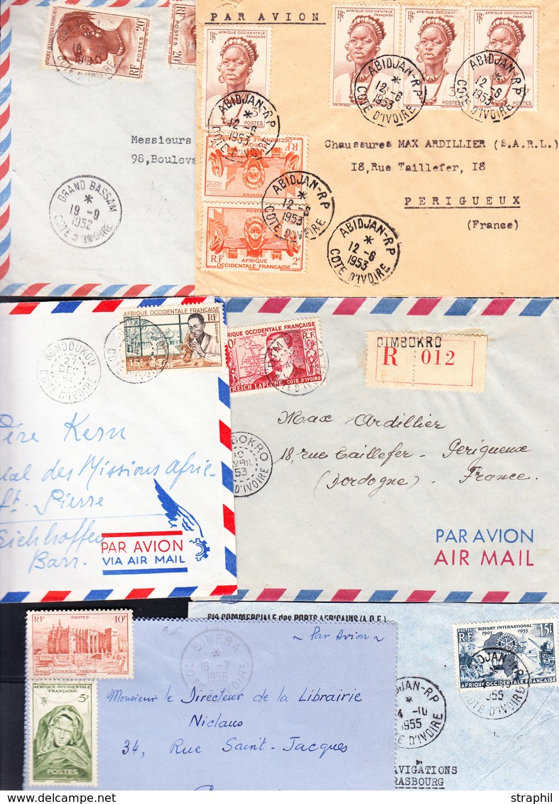 L 6L Dt 2 L Rec - Afft Divers - Obl. 5 Bureaux Diff. - Pér. 1952/55 - TB - Other & Unclassified