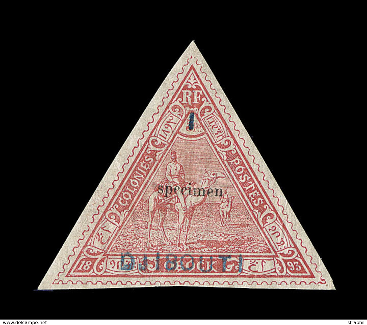 ** N°4 - 1 (franc) S/5F Rouge - Surch. SPECIMEN - TB - Otros & Sin Clasificación