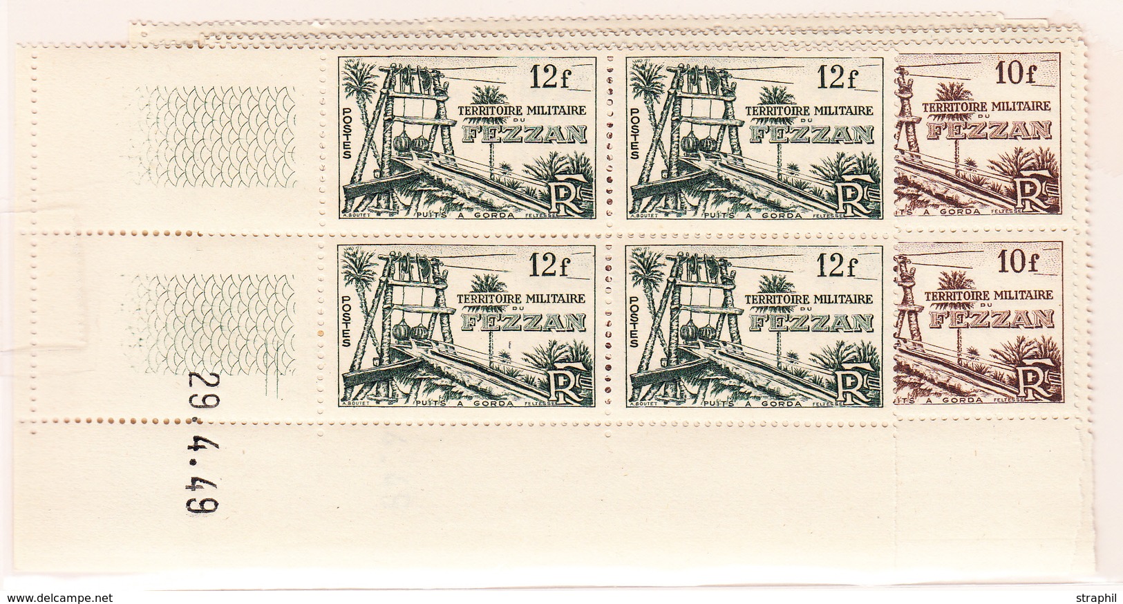 ** N°43/53 - Coin Daté Bloc De 4 - 1949 - TB - Sonstige & Ohne Zuordnung