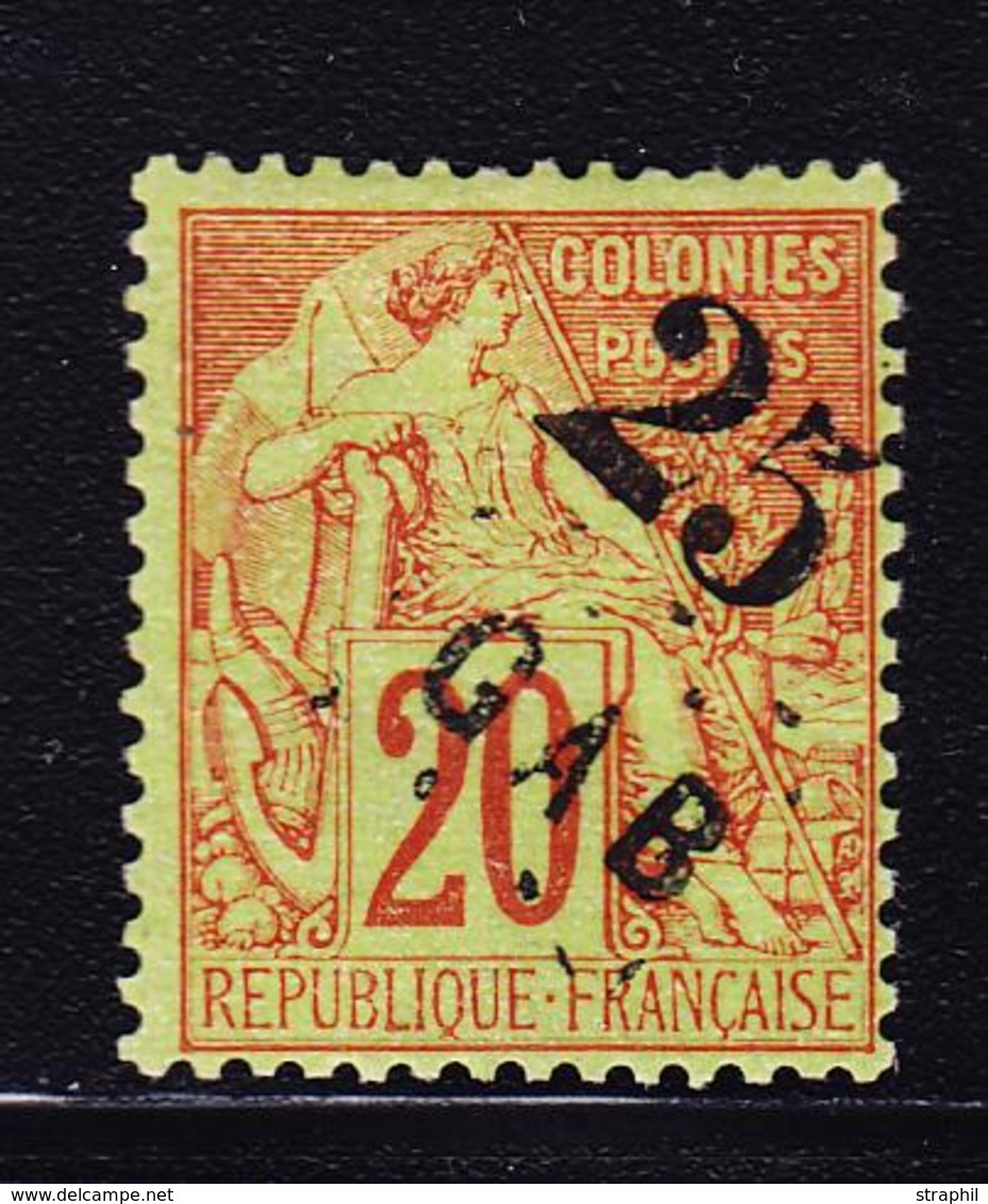 * N°3 - 25c S/20c Brique S/vert - TB - Other & Unclassified