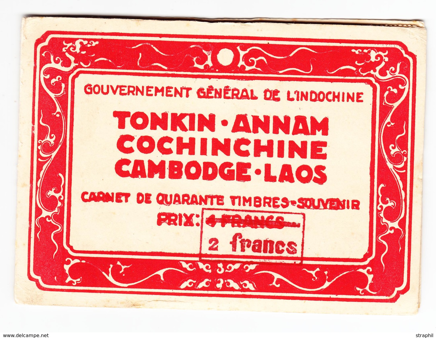 ** Carnet De 40 T. Souvenir (Vignettes) Du Tonkin, Annam, Cochinchine, Cambodge, Laos - B/TB - Other & Unclassified