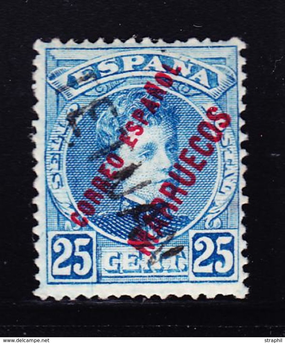 * N°24 - 25c Bleu - Signé Galvez - TB - Spaans-Marokko