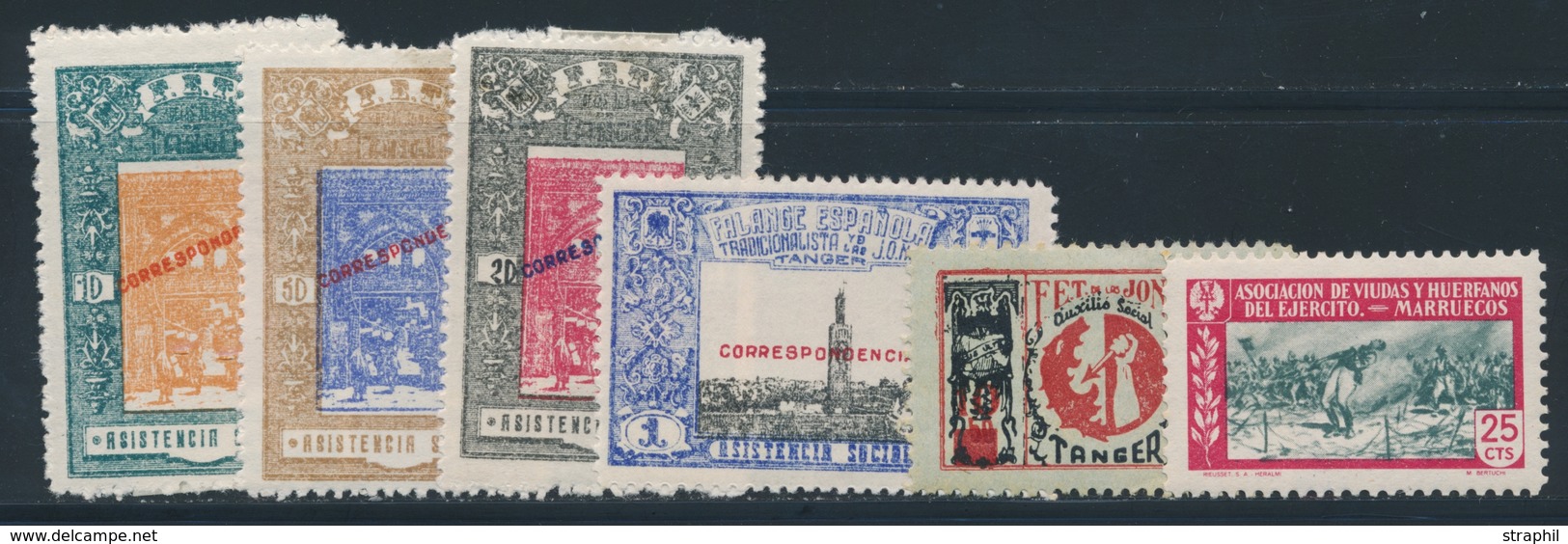 * Lot De 6 Vignettes - TB - Spanish Morocco