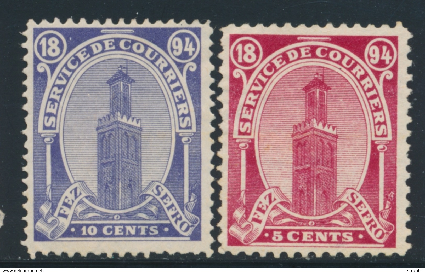 */(*) POSTES LOCALES - FEZ à SEFROU N°32/33 - TB - Vide