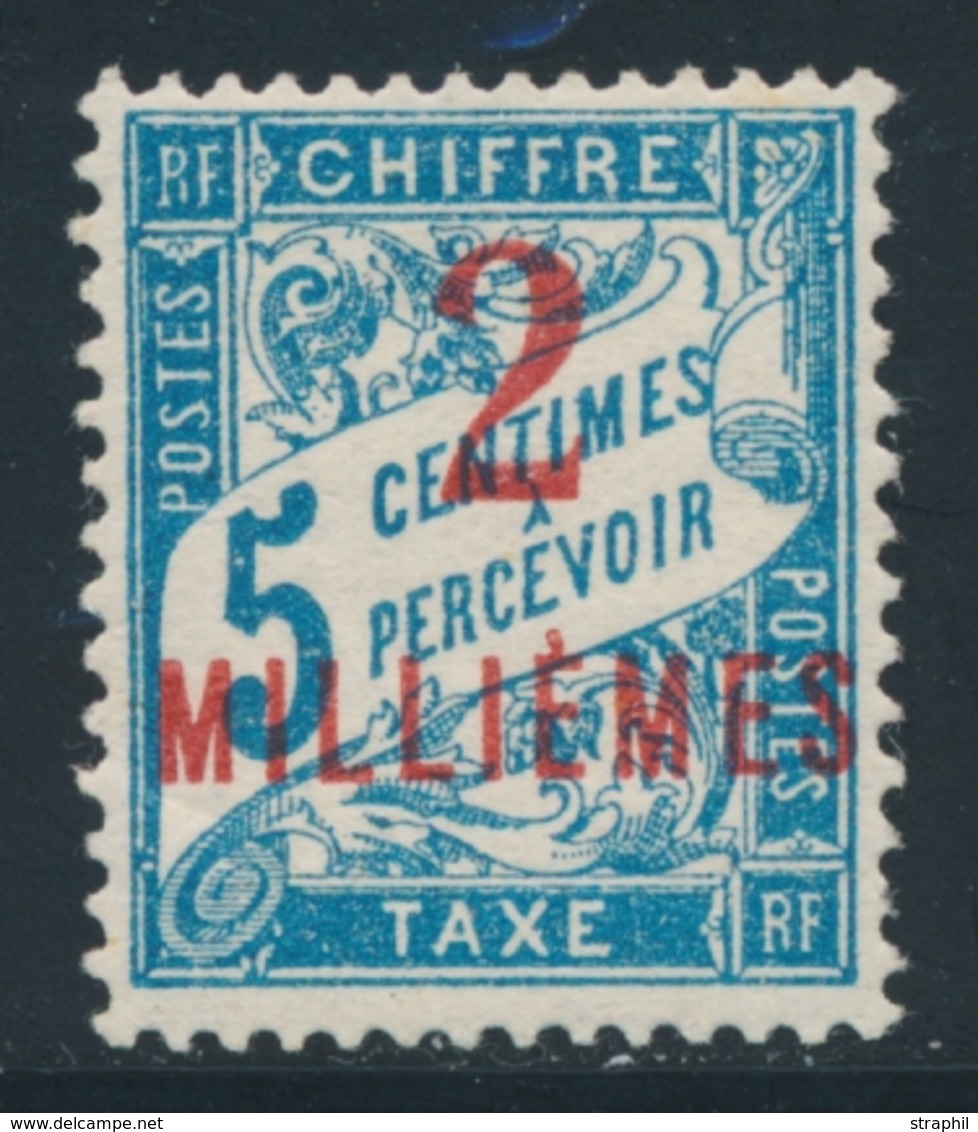 ** TAXE N°5 - 2 Mill S/5c Bleu - Signé Calves - TB - Other & Unclassified