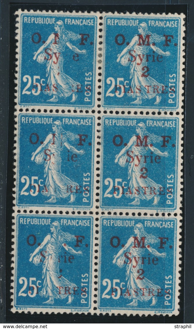 **/* N°37 - Bloc De 6 - Surcharge Avec Lettres Manquantes - TB - Andere & Zonder Classificatie