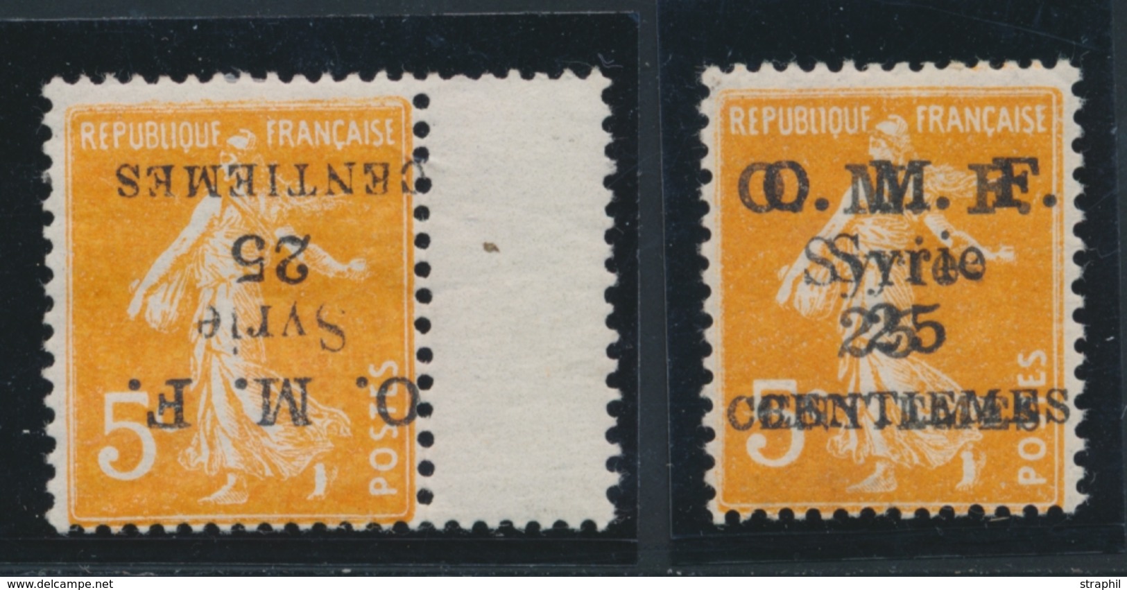 * N°85 (x2) Dt Surcharge Renversée , Dble Surcharge - TB - Other & Unclassified