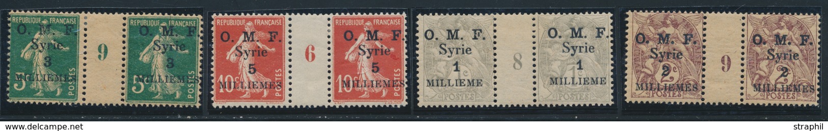 * MILLESIMES N°25/28 - Mill. 8/9/9/6 - TB - Autres & Non Classés