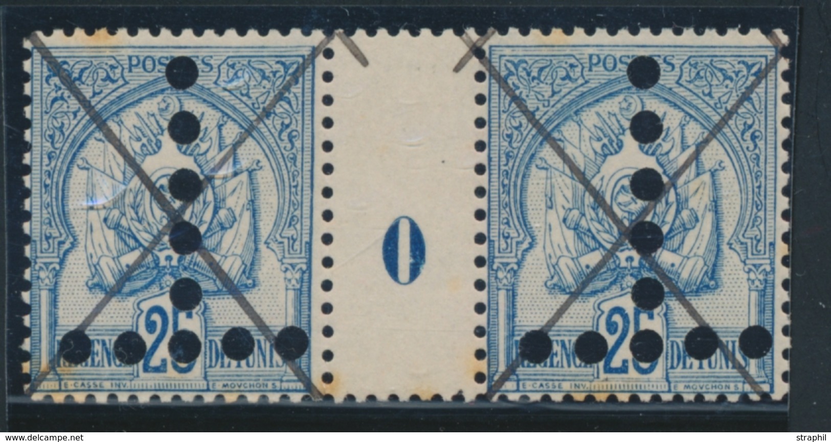 O MILLESIMES - TAXE N°25 - 25c Bleu - Mill. 0 - TB - Other & Unclassified