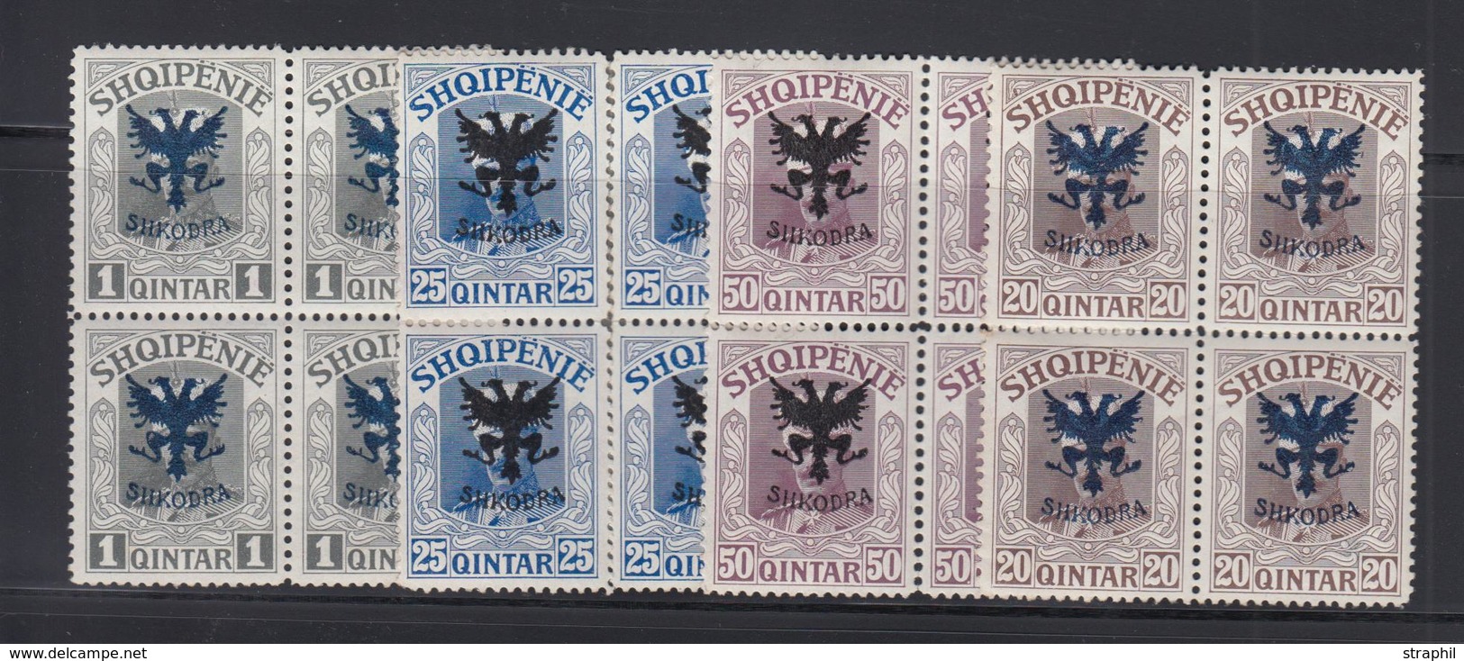 **/* N°97, 101/102, 104 - En Blocs De 4 - B/TB - Albania