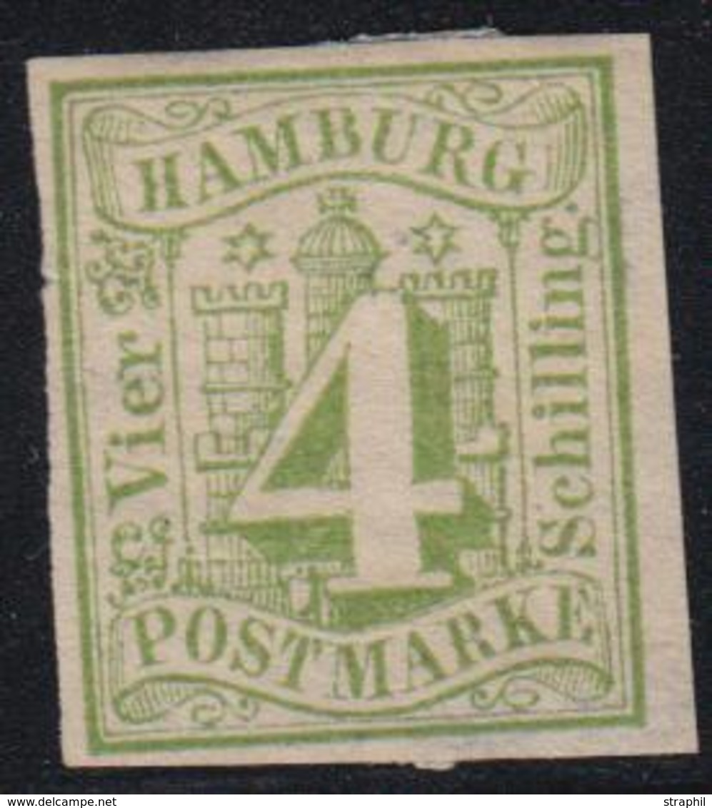 (*) N°5 - 4 Sh. Vert Jaune - TB - Hamburg