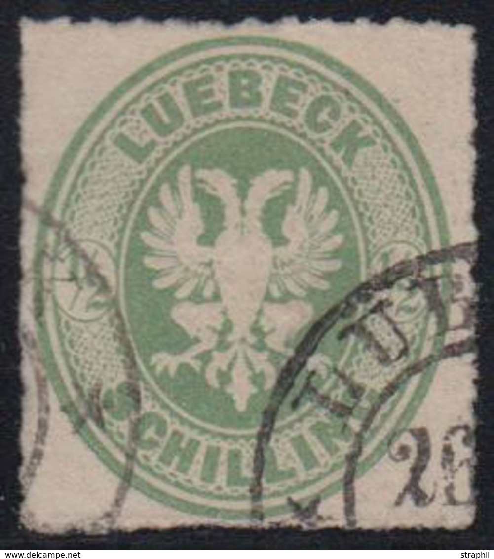 O N°8 - ½ Sh. Vert - TB - Lubeck