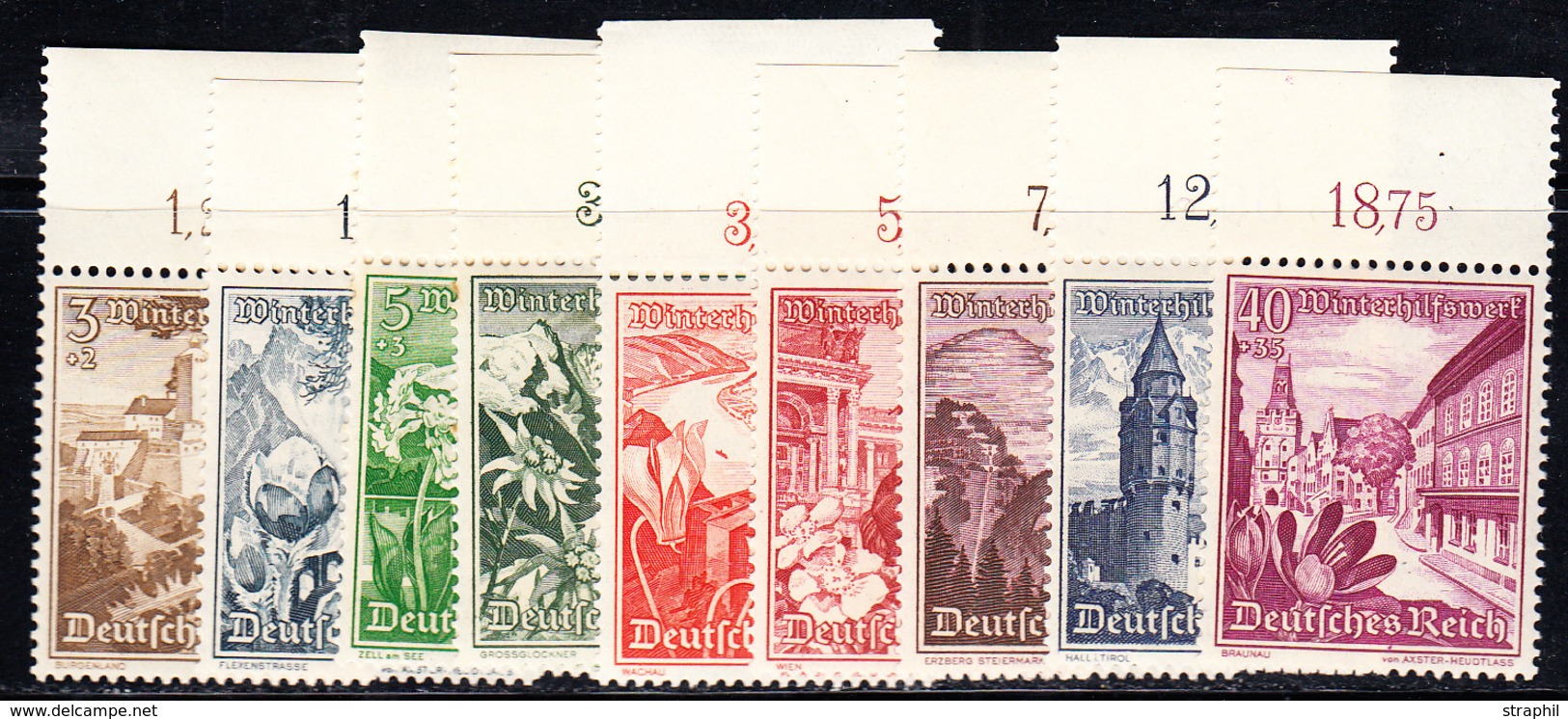 ** N°616/24 - BDF - TB - Unused Stamps