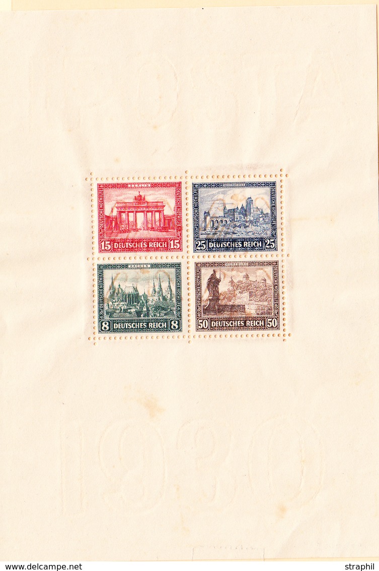 ** N°1 - IPOSTA 1930 - Rousseurs - Blocks & Sheetlets