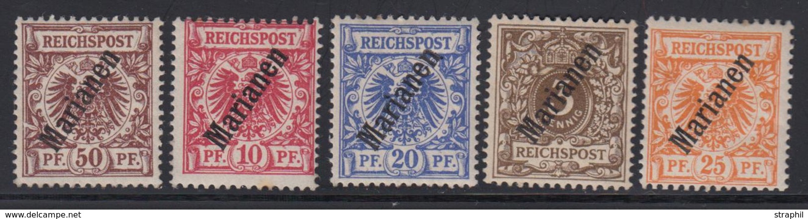 * N°1/6 Sf N°2 - 5 Val De 1899 - TB - Mariana Islands