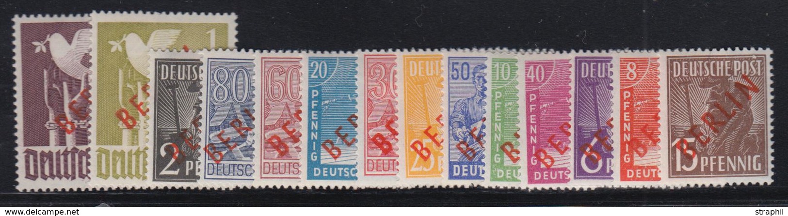 ** N°1B/18B - Berlin Rouge - 14 Val - TB - Usados