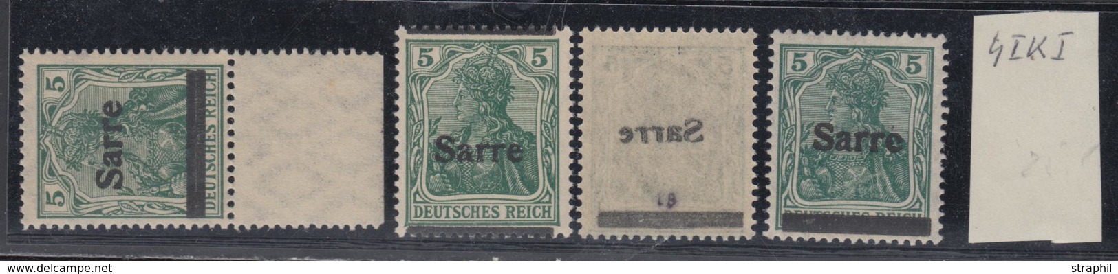 ** N°4 (x4) - Belles Variétés De Surcharges Dt Recto-verso - Signés - TB - Sonstige & Ohne Zuordnung