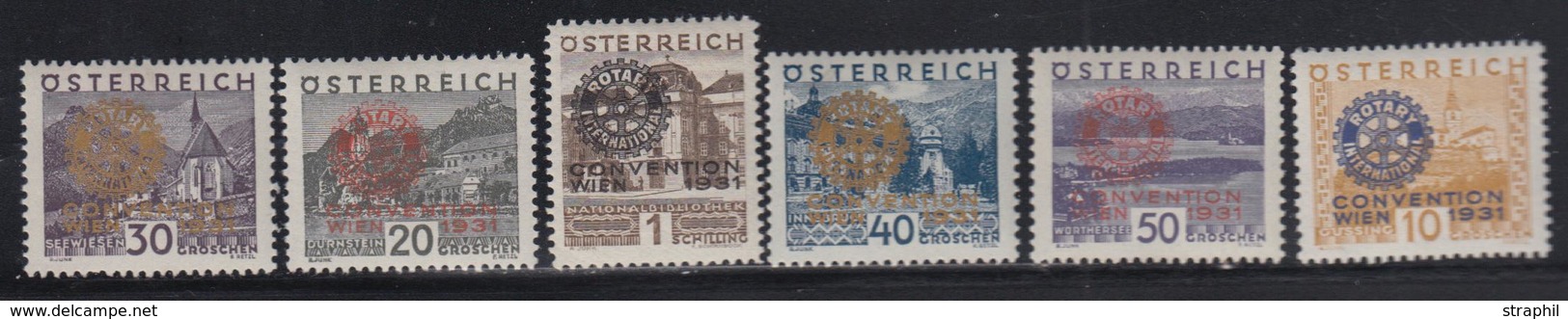 * N°398A/F - Rotary - TB - Used Stamps