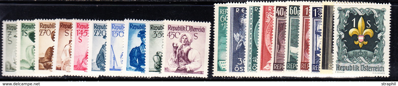 ** N°791/807A - TB - Used Stamps