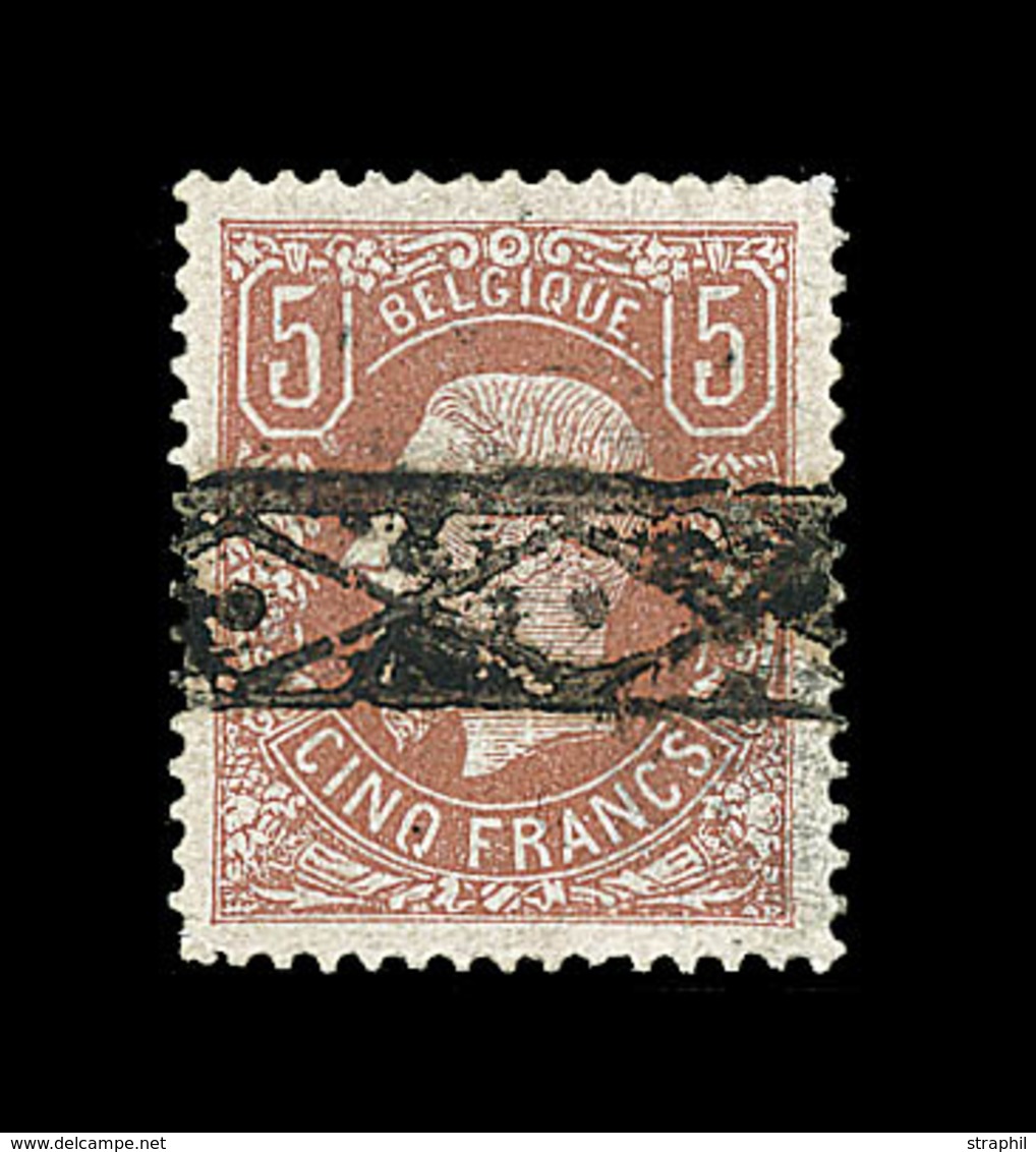 O N°37 - 5F Brun Clair - Obl. Roulette - B/TB - 1849 Epauletten