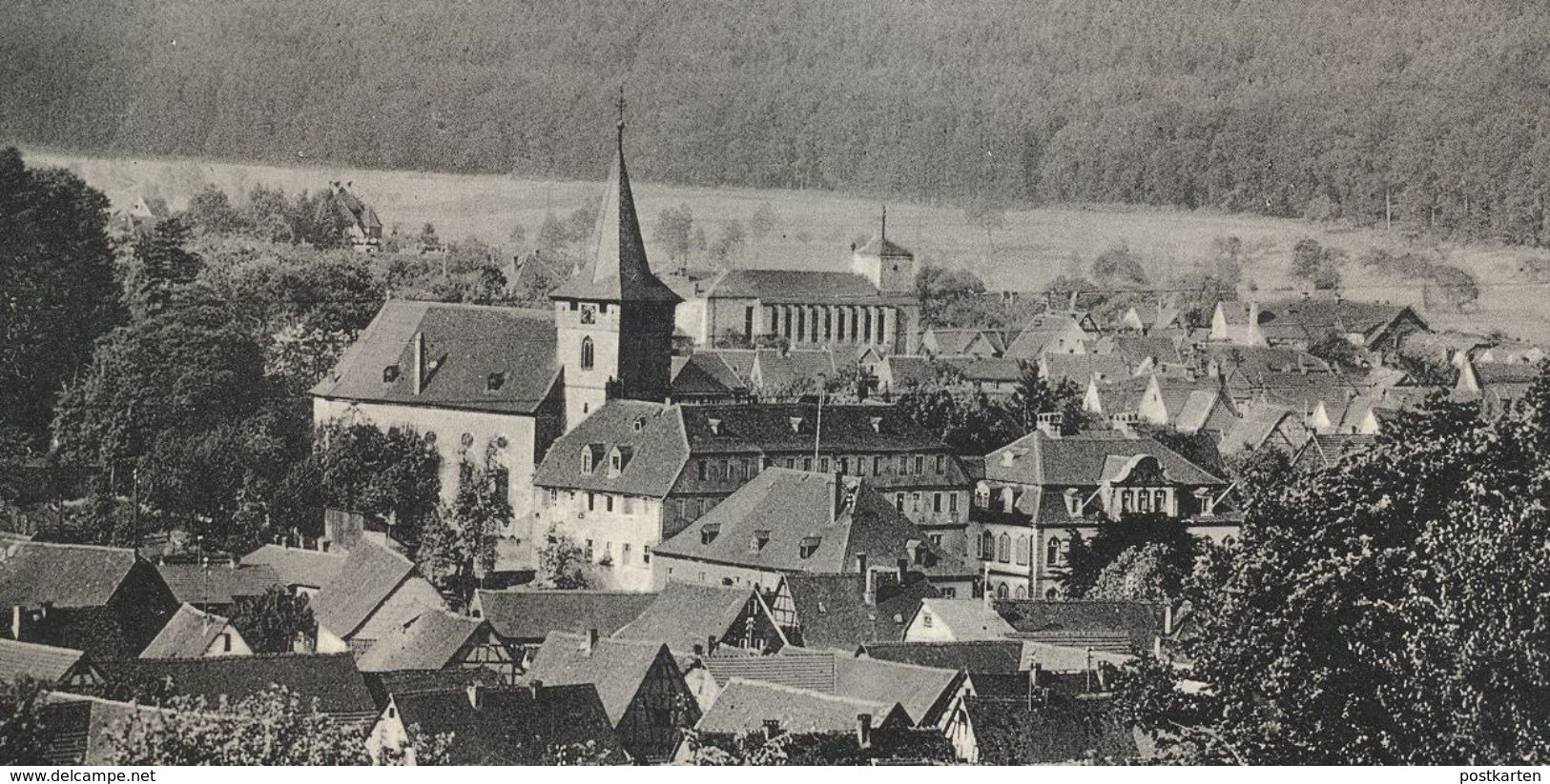 ALTE POSTKARTE STAHLBAD KÖNIG IM ODENWALD PANORAMA 1934 Totalansicht Total Gesamtansicht Ansichtskarte Cpa Postcard AK - Bad König