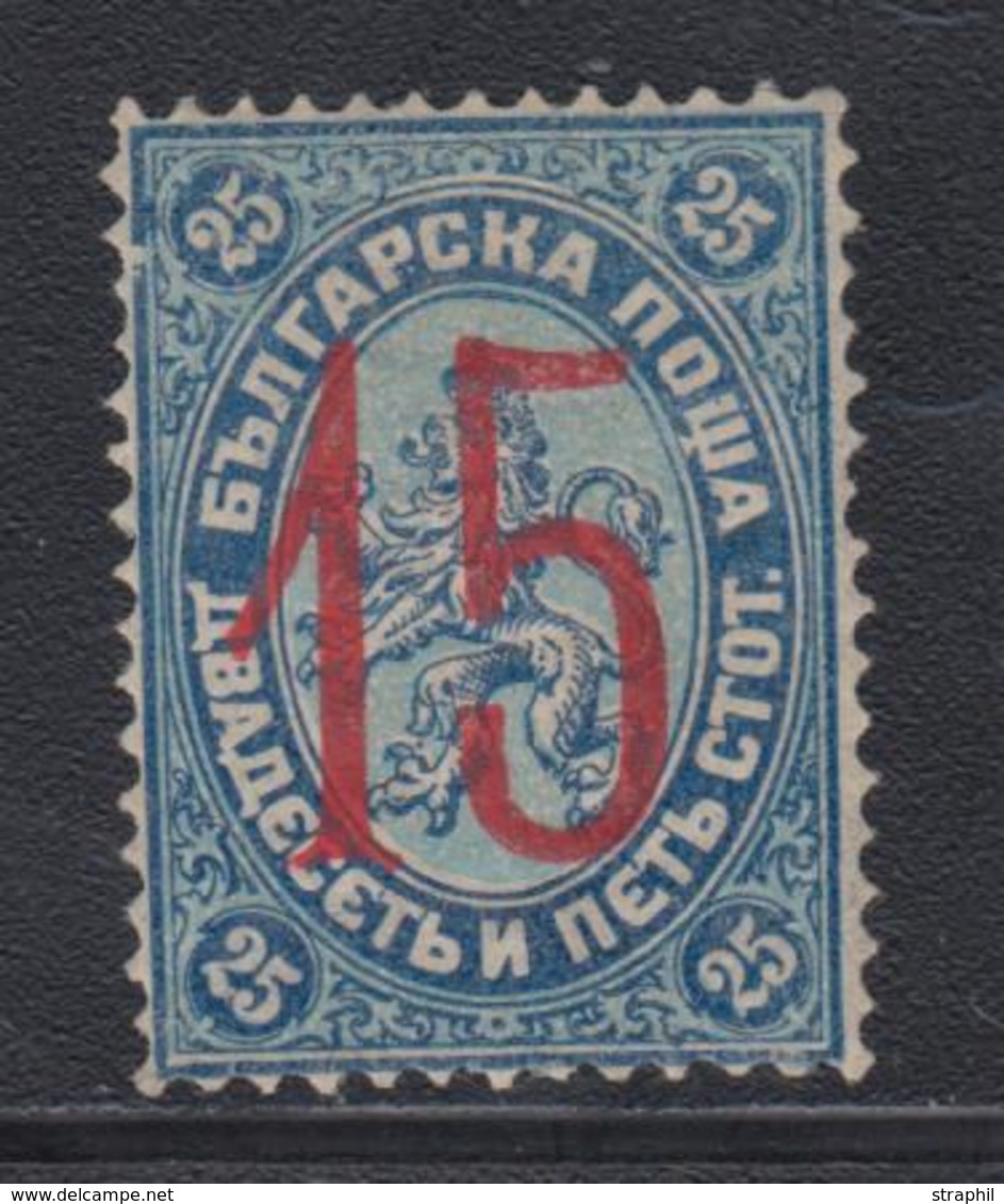 * N°27a - 15 S/25s Bleu - Surch Litho - TB - Used Stamps