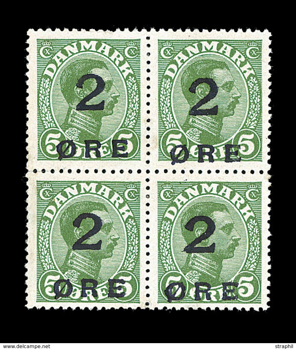 * N°121 - 2öre S/5 - Bloc De 4 - Comme ** - TB - Unused Stamps