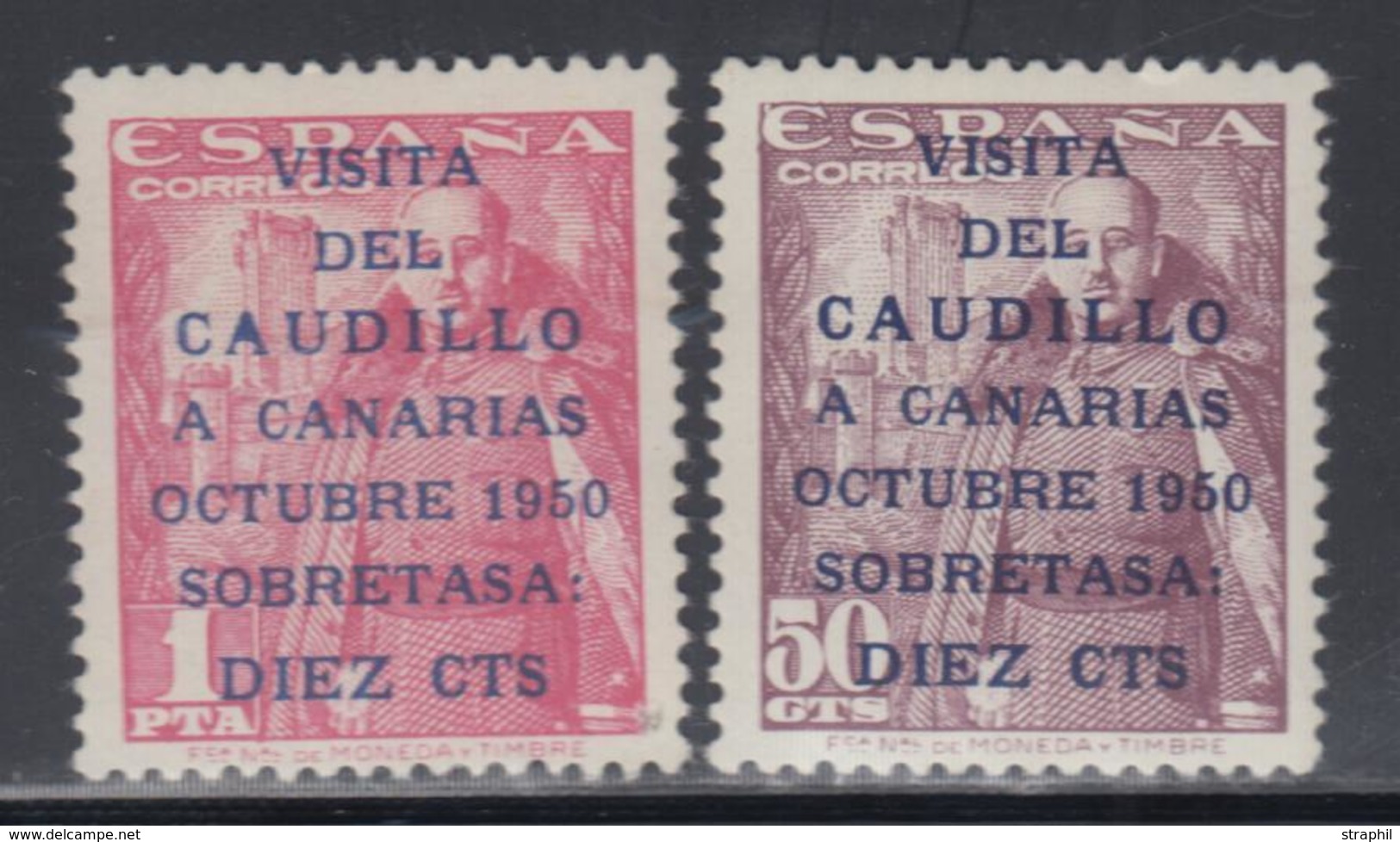 * N°806A/07A - Caudillo - Signé - TB - Postfris – Scharnier