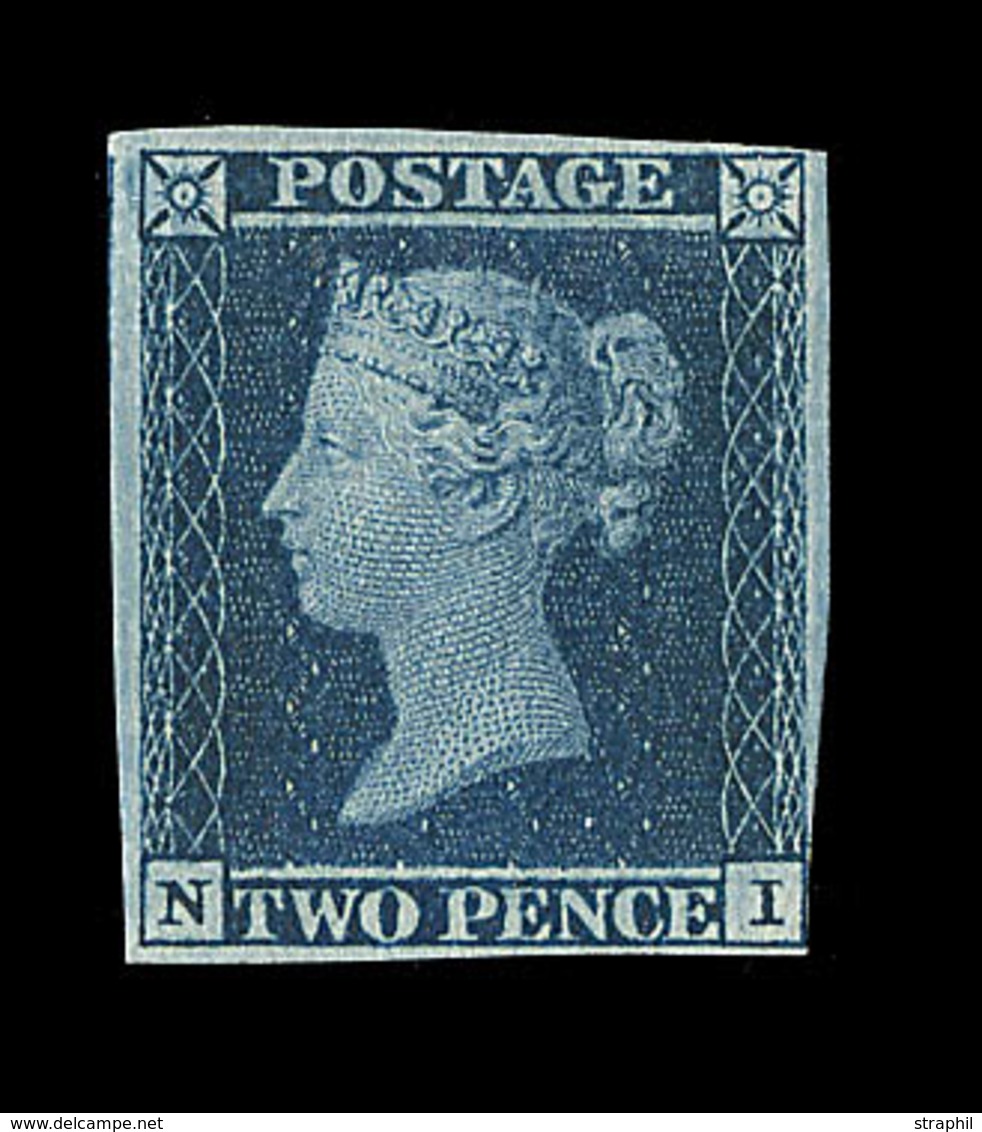 * N°4a - Bleu Foncé - Margé - 2 Angles Justes Non Touchés - TB - Unused Stamps