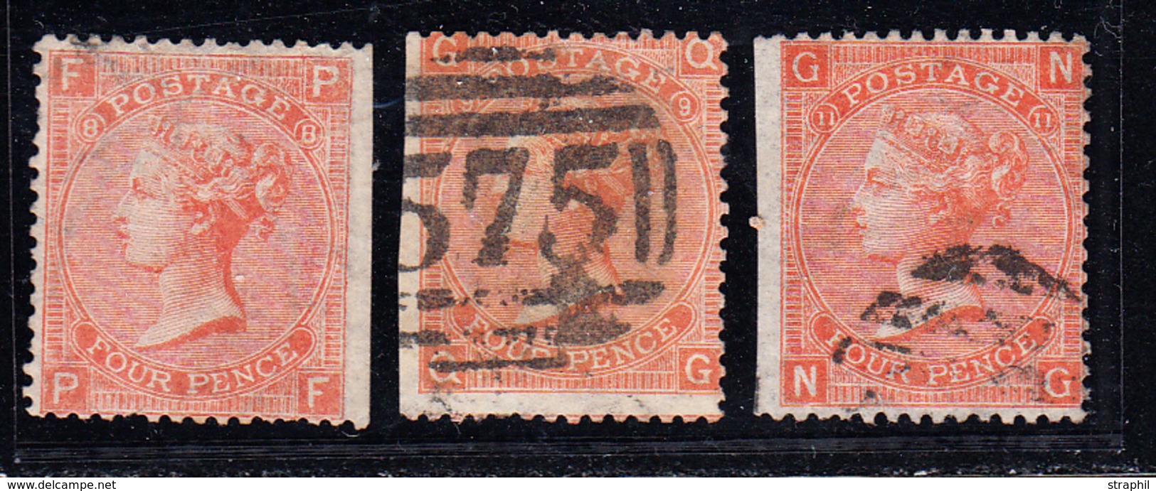 O N°32 (x3) - Pl. 8, 9,11 - Chaque T. ND S/1 Coté - B/TB - Unused Stamps