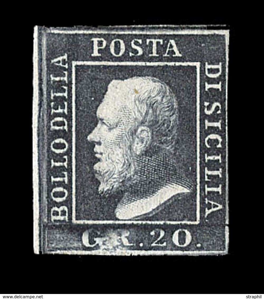 * N°23b - 20g Ardoise Noir - TB - Sicilia