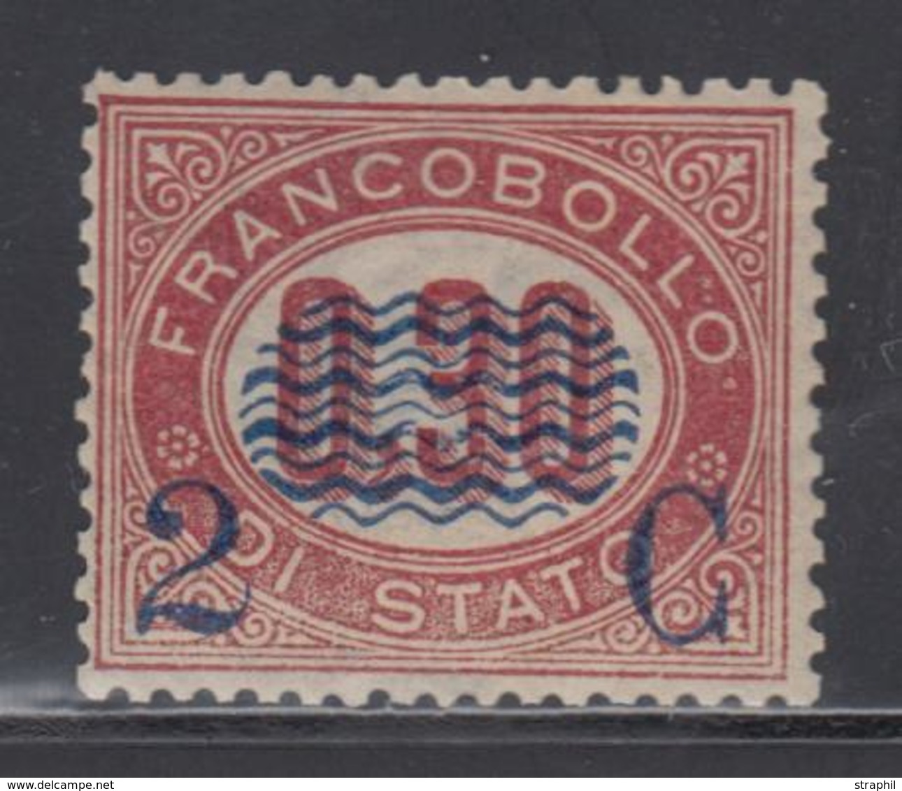 O N°28A - 2c S/0,30 - Surch. Renversée - TB - Mint/hinged