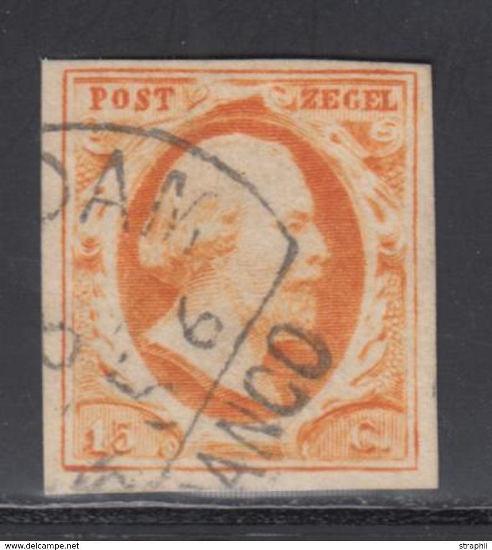 O N°3 - 15c Orange - Obl. Postale - TB - Neufs