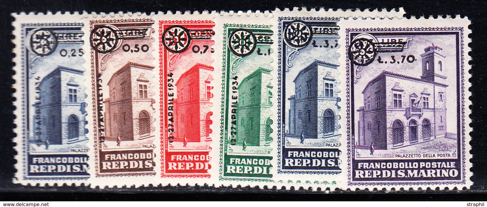 * N°180/85 - 6 Val Dt 2 Signées Brun - TB - Unused Stamps