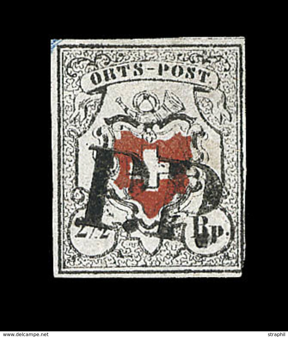 O N°13 I (N°17) - ORTS POST - Obl PP - Signé Brun - TB - 1843-1852 Kantonalmarken Und Bundesmarken