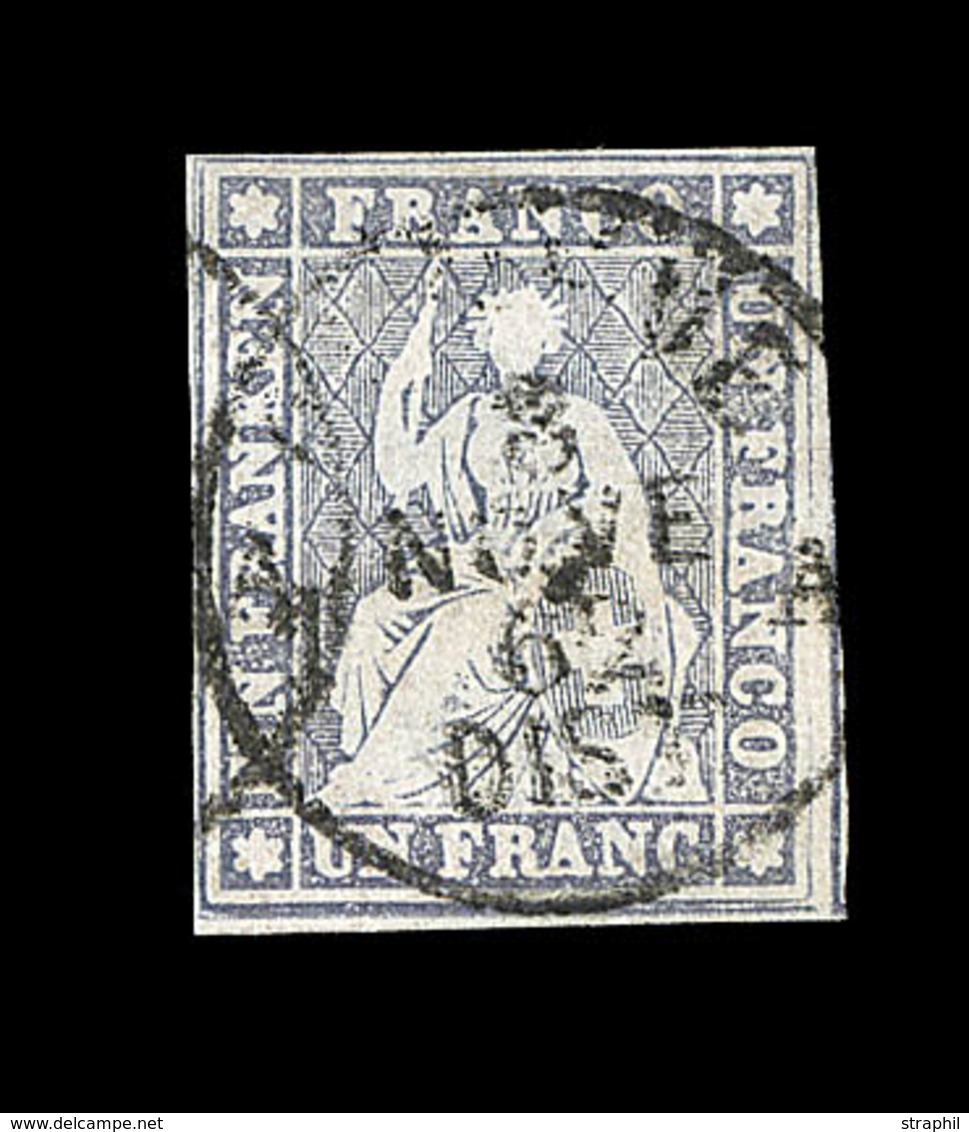 O N°27 (N°31a) - TB - 1843-1852 Federal & Cantonal Stamps