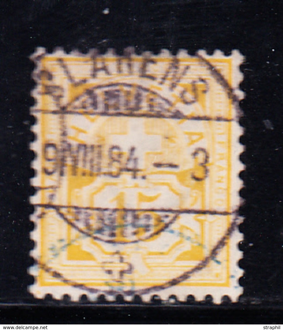 O N°57 (N°62) - 15c Jaune - TB - 1843-1852 Timbres Cantonaux Et  Fédéraux