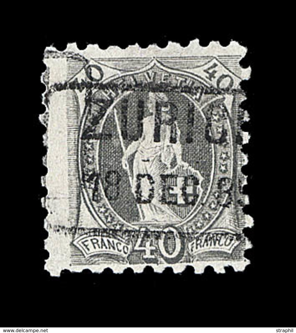 O N°69B (N°83) - Bonne Dentelure - TB - 1843-1852 Federal & Cantonal Stamps