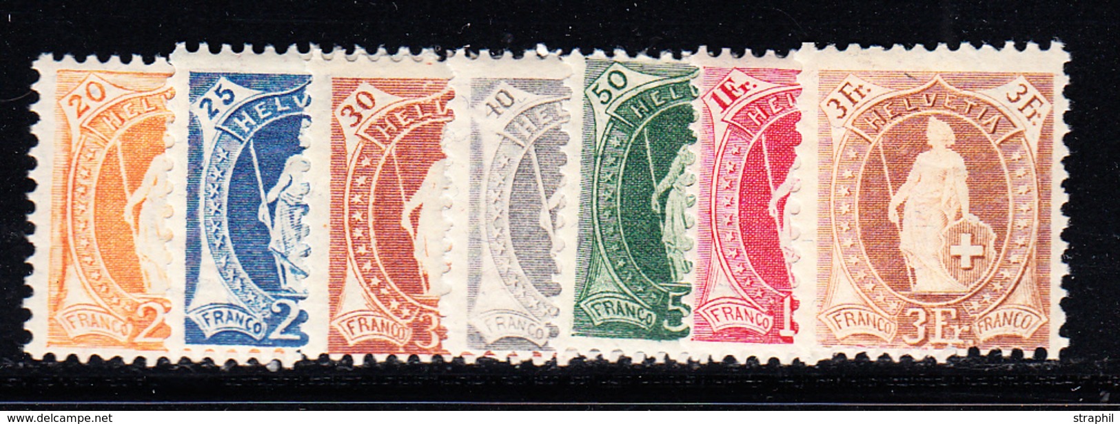 ** N°79C (N°91) - 25c Bleu Foncé -  Signé - TB - 1843-1852 Kantonalmarken Und Bundesmarken