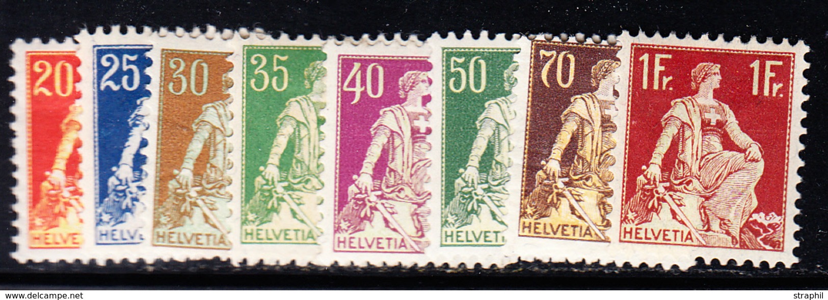 ** N°94/100 (N°106/12) - TB - 1843-1852 Federal & Cantonal Stamps